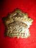29th Vancouver Battalion (Tobin's Tigers) Officer's Gilt Cap Badge
